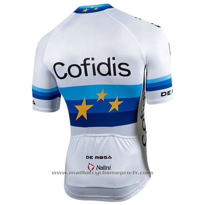 2020 Maillot Cyclisme Cofidis Champion Europe Manches Courtes Et Cuissard